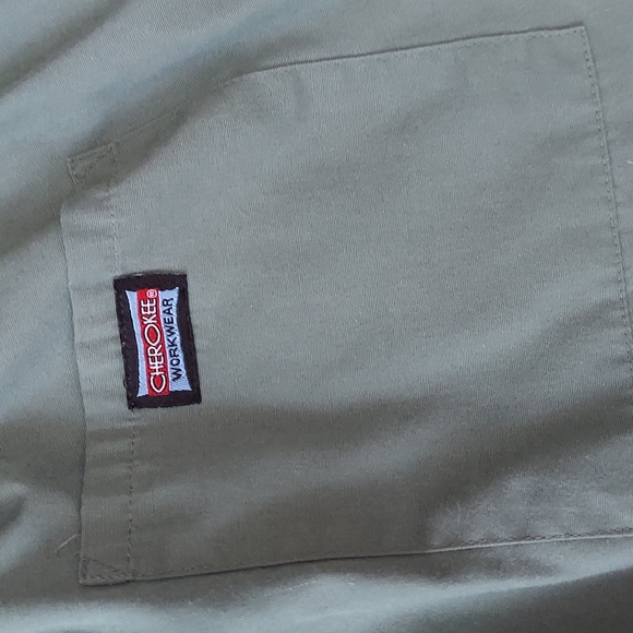 Cherokee | Olive green drawstring scrub pants - Picture 5 of 6